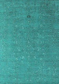 Oriental Turquoise Industrial Rug, urb2561turq