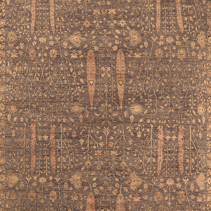 Machine Washable Oriental Brown Industrial Rug, wshurb2562brn