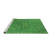 Sideview of Machine Washable Oriental Green Industrial Area Rugs, wshurb2562grn