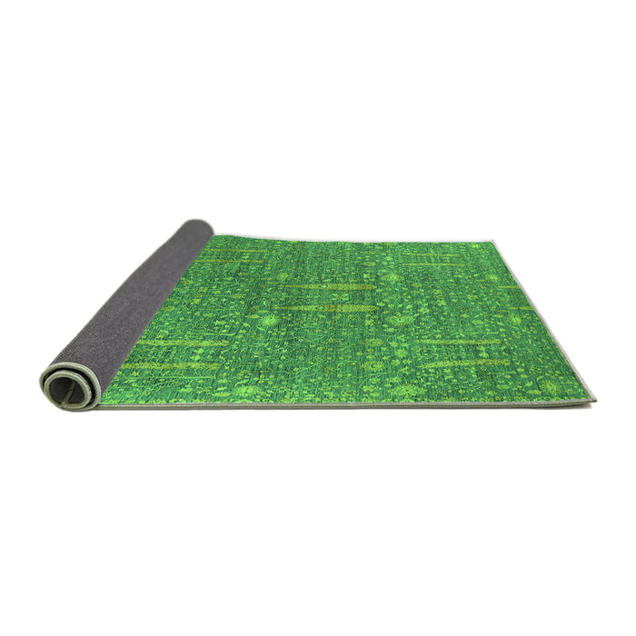 Sideview of Oriental Green Industrial Rug, urb2562grn
