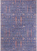 Mid-Century Modern Deep Purple Oriental Rug, urb2562