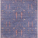 Square Mid-Century Modern Deep Purple Oriental Rug, urb2562