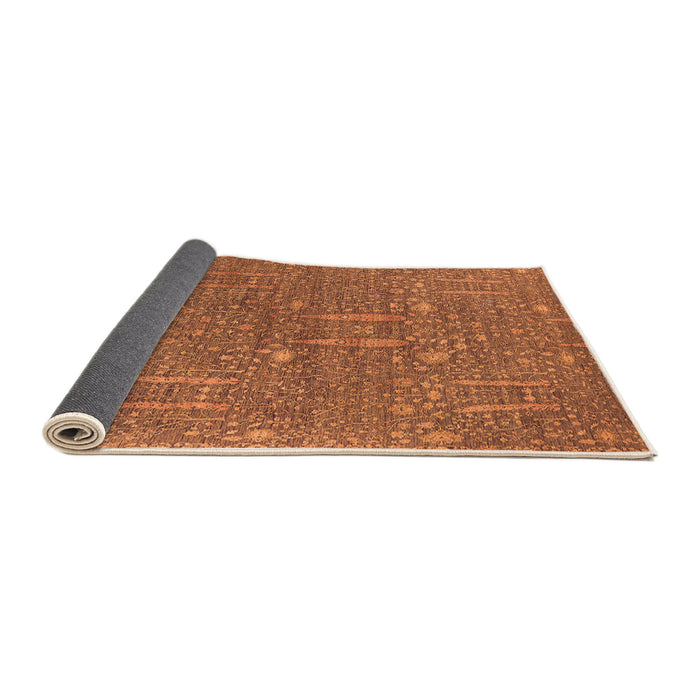 Sideview of Oriental Orange Industrial Rug, urb2562org