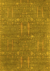 Oriental Yellow Industrial Rug, urb2562yw