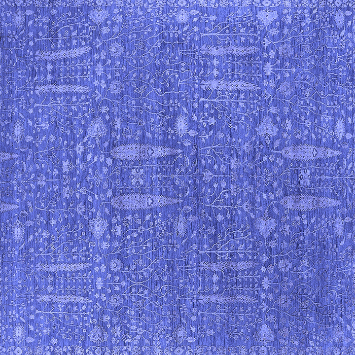 Square Oriental Blue Industrial Rug, urb2562blu