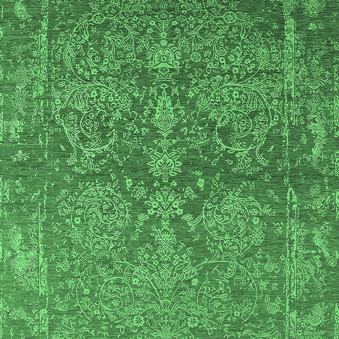 Oriental Emerald Green Industrial Rug, urb2563emgrn