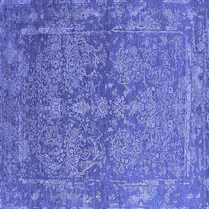 Square Oriental Blue Industrial Rug, urb2563blu