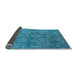 Sideview of Oriental Light Blue Industrial Rug, urb2563lblu