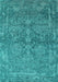 Oriental Turquoise Industrial Rug, urb2563turq