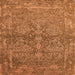 Square Oriental Orange Industrial Rug, urb2563org