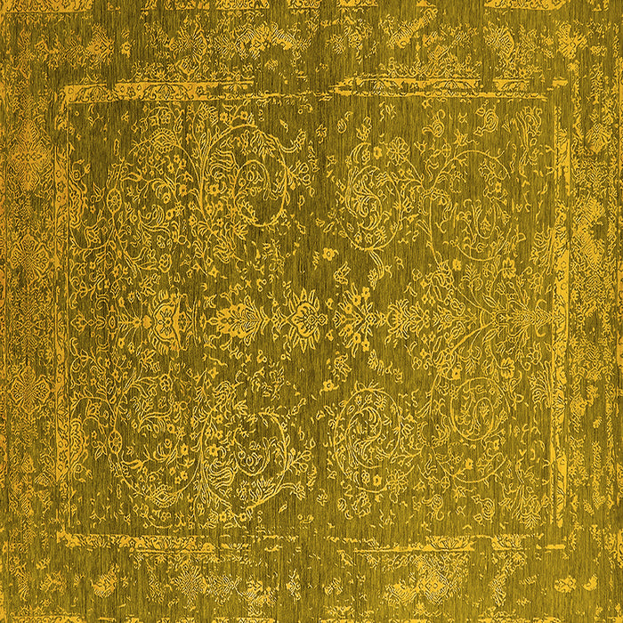 Square Oriental Yellow Industrial Rug, urb2563yw