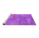 Sideview of Machine Washable Oriental Purple Industrial Area Rugs, wshurb2564pur