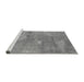 Sideview of Machine Washable Oriental Gray Industrial Rug, wshurb2564gry