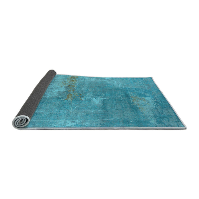 Sideview of Oriental Light Blue Industrial Rug, urb2564lblu