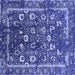 Square Oriental Blue Industrial Rug, urb2565blu