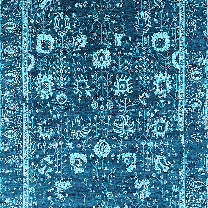 Oriental Light Blue Industrial Rug, urb2565lblu
