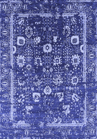 Oriental Blue Industrial Rug, urb2565blu