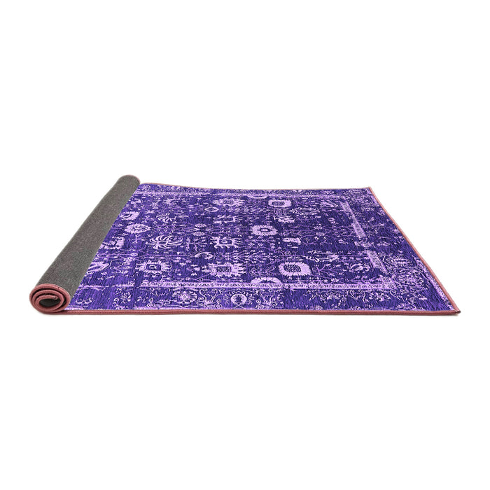 Sideview of Oriental Purple Industrial Rug, urb2565pur