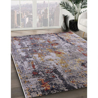 Mid-Century Modern Purple Oriental Rug, urb2566