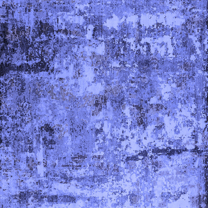 Square Oriental Blue Industrial Rug, urb2566blu