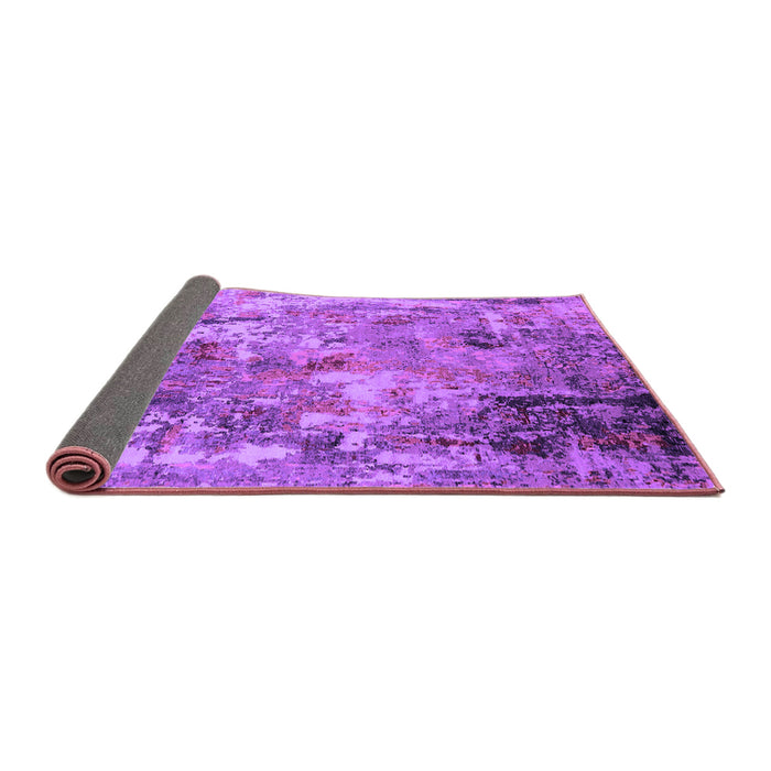 Sideview of Oriental Purple Industrial Rug, urb2566pur
