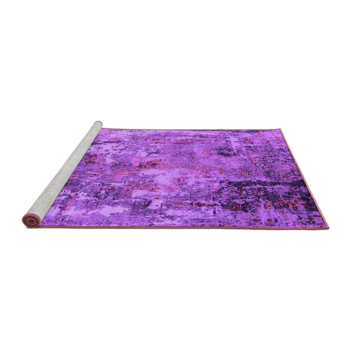 Sideview of Machine Washable Oriental Purple Industrial Area Rugs, wshurb2566pur