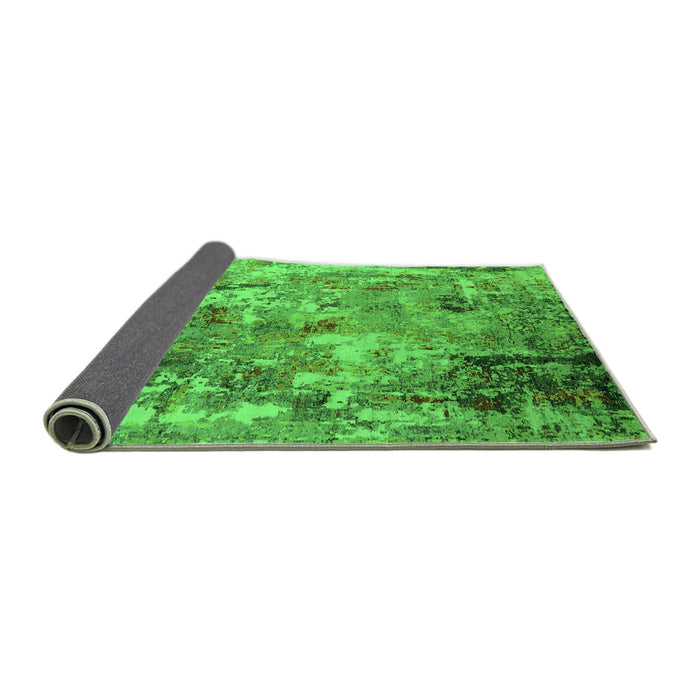 Sideview of Oriental Green Industrial Rug, urb2566grn
