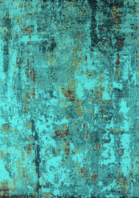 Oriental Turquoise Industrial Rug, urb2566turq