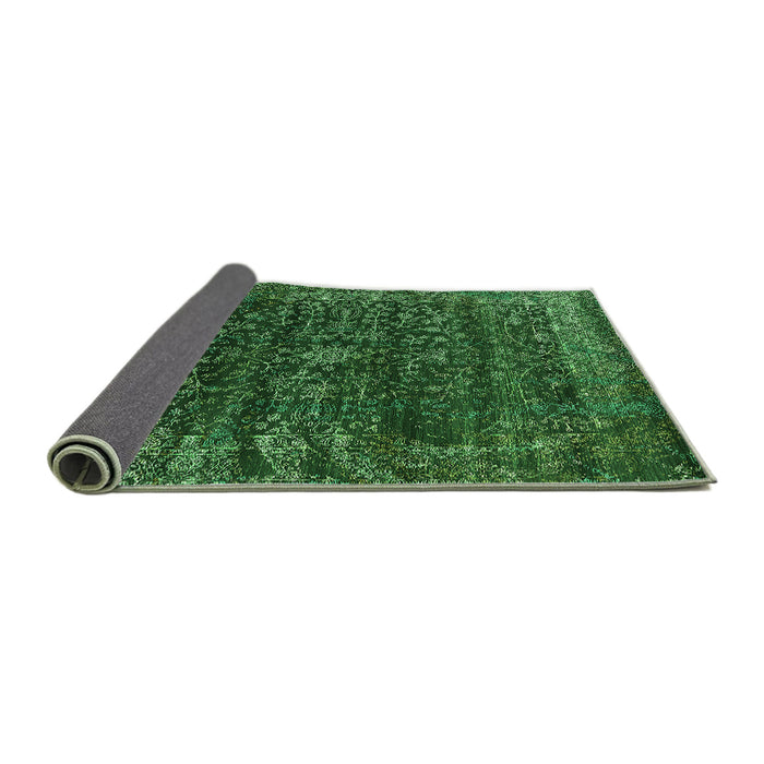 Sideview of Oriental Green Industrial Rug, urb2567grn