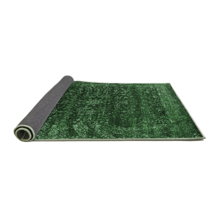 Sideview of Oriental Emerald Green Industrial Rug, urb2567emgrn