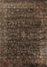 Machine Washable Oriental Brown Industrial Rug, wshurb2567brn