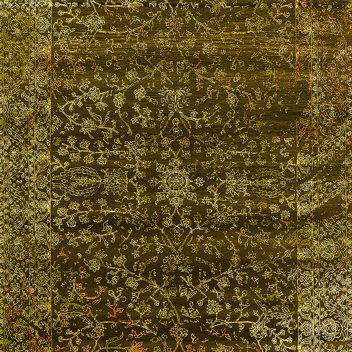 Oriental Yellow Industrial Rug, urb2567yw