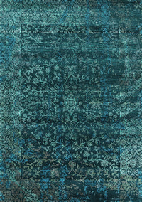 Oriental Turquoise Industrial Rug, urb2567turq