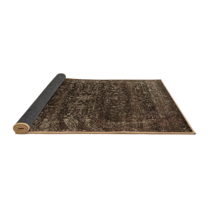 Sideview of Oriental Brown Industrial Rug, urb2567brn