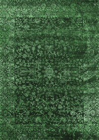 Oriental Emerald Green Industrial Rug, urb2567emgrn