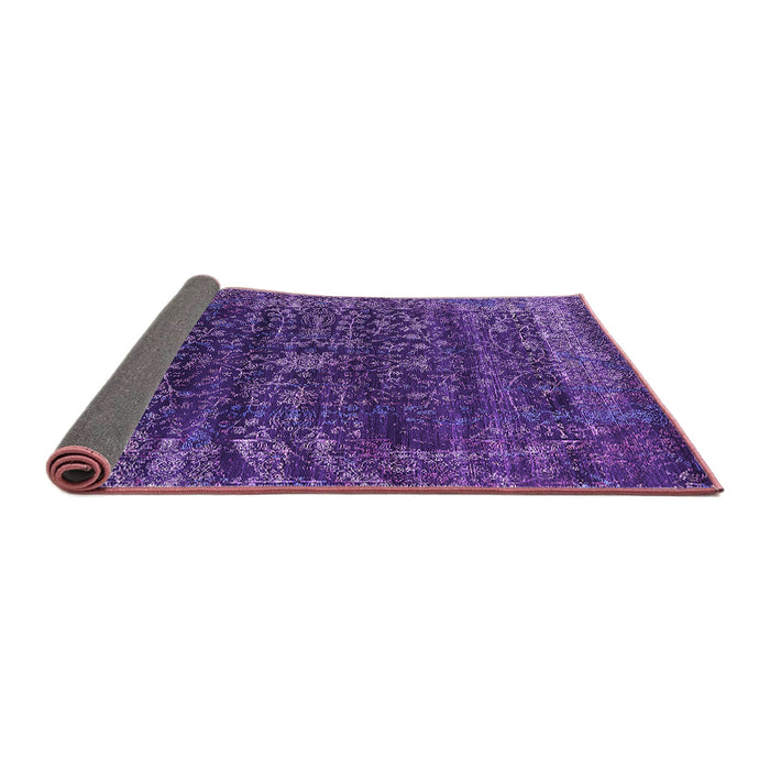Sideview of Oriental Purple Industrial Rug, urb2567pur