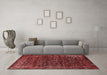 Industrial Red Washable Rugs