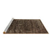 Sideview of Machine Washable Oriental Brown Industrial Rug, wshurb2567brn