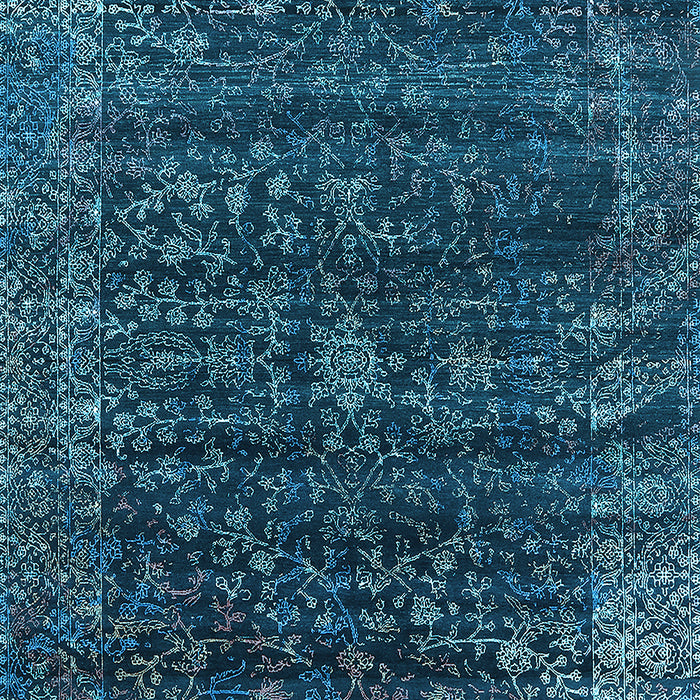 Oriental Light Blue Industrial Rug, urb2567lblu