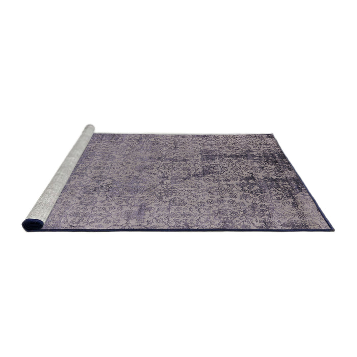 Sideview of Machine Washable Industrial Modern Viola Purple Rug, wshurb2568