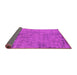 Sideview of Oriental Pink Industrial Rug, urb2568pnk