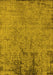 Machine Washable Oriental Yellow Industrial Rug, wshurb2568yw