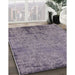 Mid-Century Modern Purple Oriental Rug in Family Room, urb2568