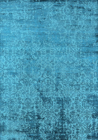 Oriental Light Blue Industrial Rug, urb2568lblu