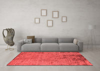 Machine Washable Oriental Red Industrial Rug, wshurb2568red