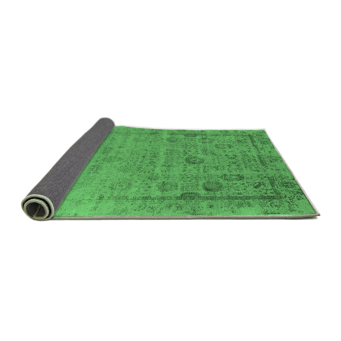 Sideview of Oriental Emerald Green Industrial Rug, urb2569emgrn