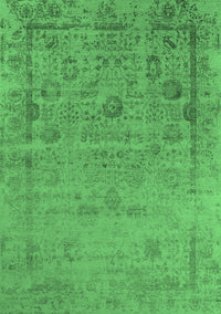 Oriental Emerald Green Industrial Rug, urb2569emgrn