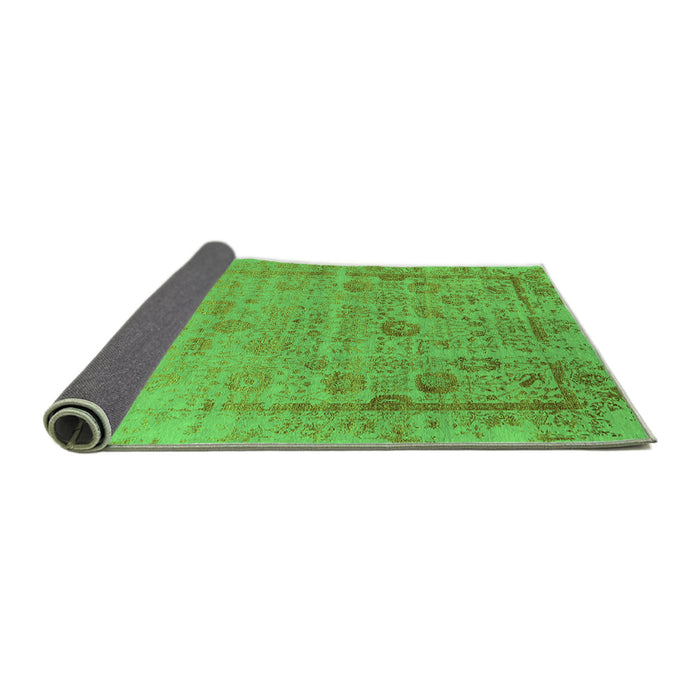 Sideview of Oriental Green Industrial Rug, urb2569grn