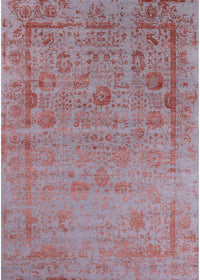 Machine Washable Industrial Modern Red Rug, wshurb2569