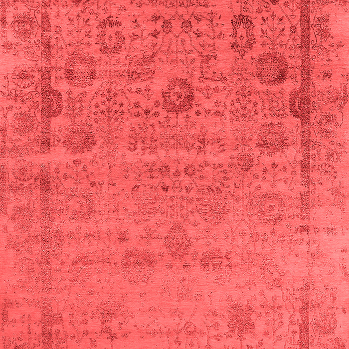 Machine Washable Oriental Red Industrial Rug, wshurb2569red